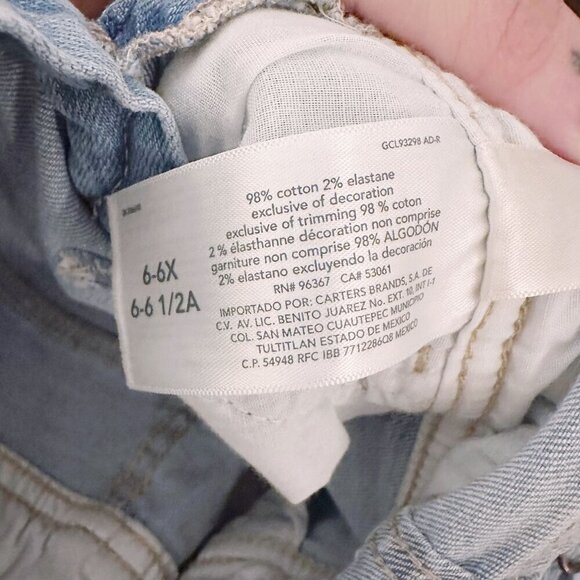 Oshkosh Overalls Lace Denim Jeans Pants - Picture 5 of 6